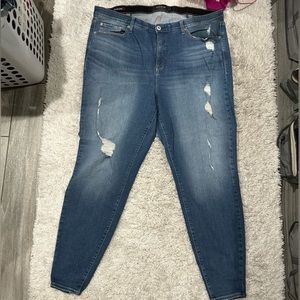 Torrid distressed skinny jeans
